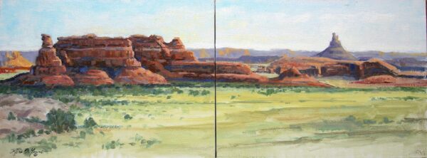 Canyonlands Vista - Plein Air Dyptich