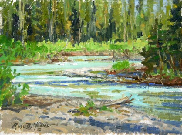 Glacial Stream, Alaska - Plein Air