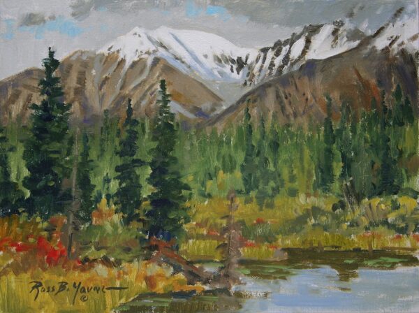 September Snow, Mentasta Mountains, Alaska - Plein Air